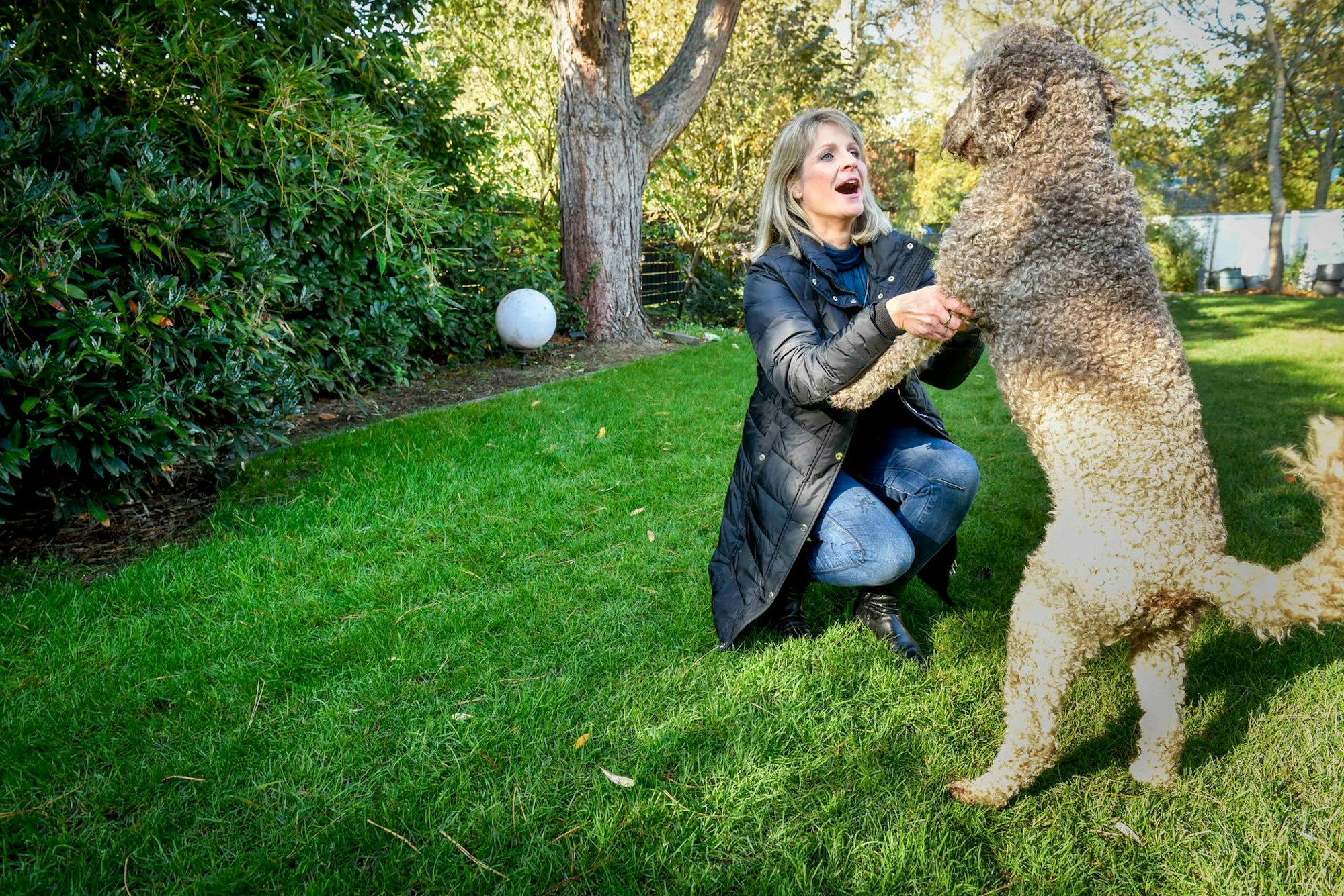 Barbara Siefken und ihr Hund Balu