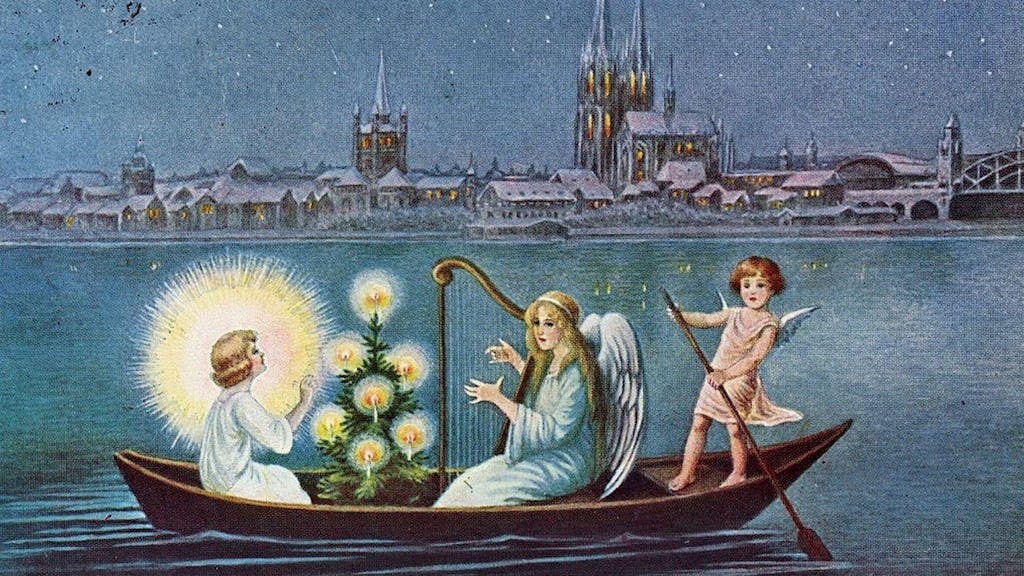 Postkarte Weihnachten Köln