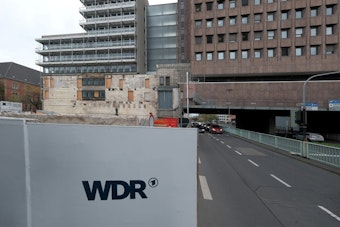 Der Umbau des WDR-Filmhauses läuft zurzeit.
