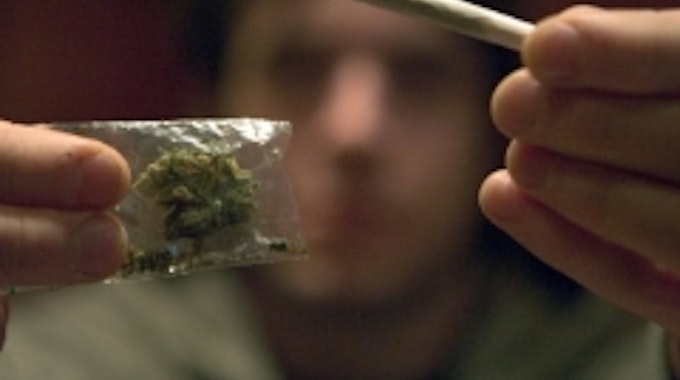 Die Polizei fand über vier Kilo Marihuana.