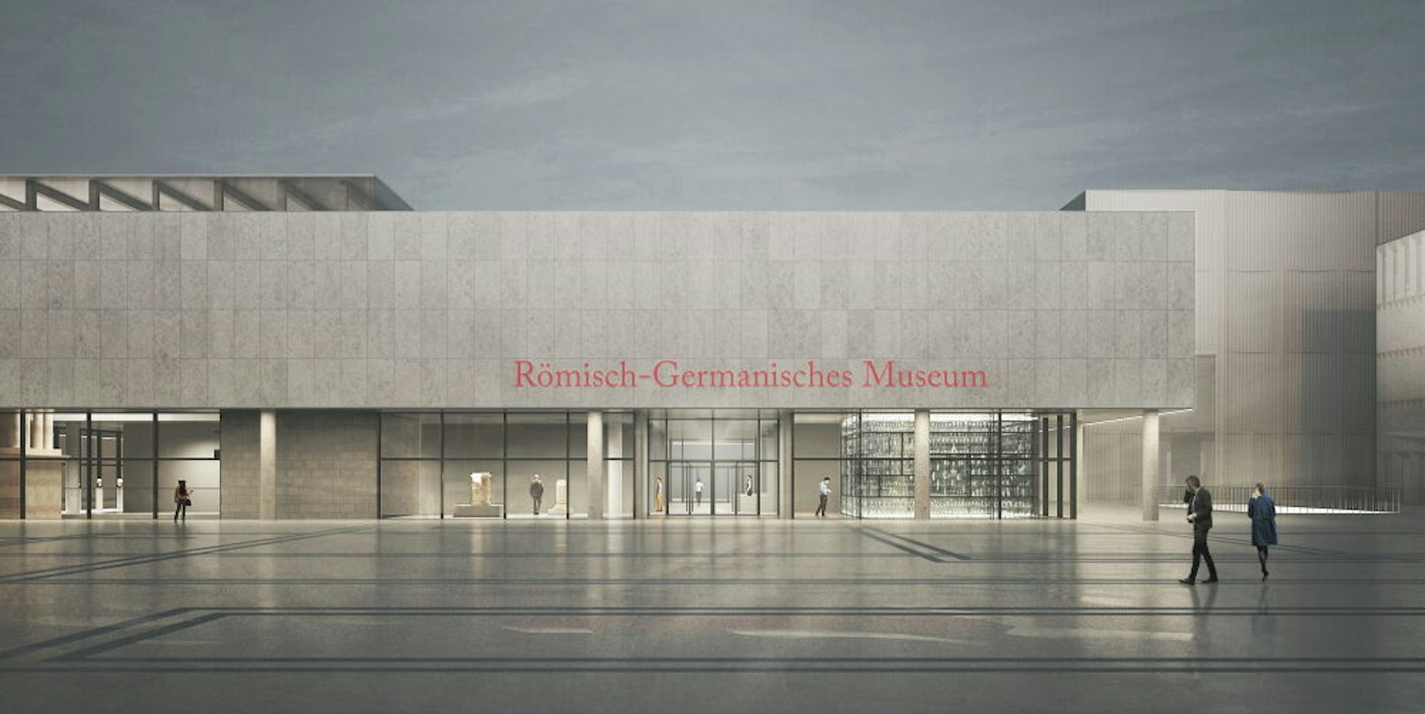 So soll das Römisch-Germanische-Museum nach der Sanierung aussehen.