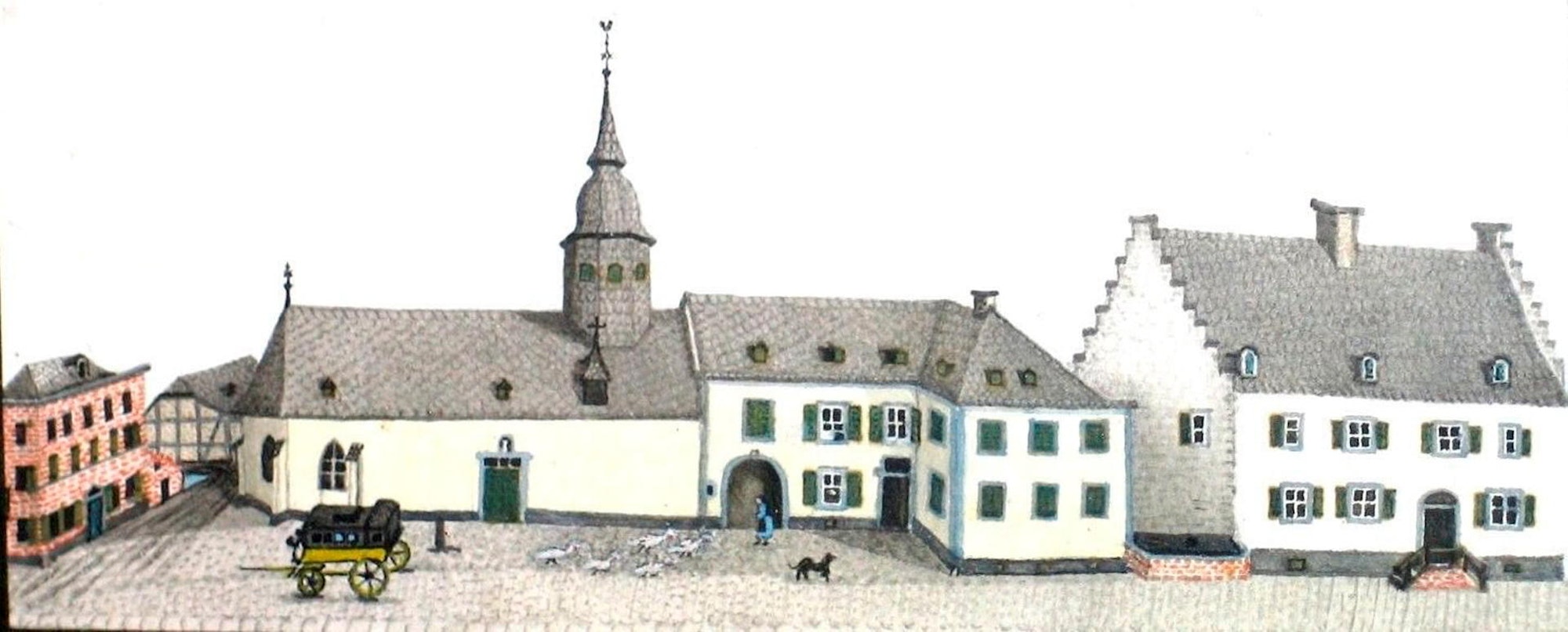 Neben der Georgskapelle befand sich im 18. und 19. Jahrhundert in Bergheim die Posthalterstation.