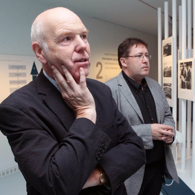Mit großer Energie beteiligte sich Klaus Ring (l.) am Aufbau der NS-Dauerausstellung in Vogelsang.
