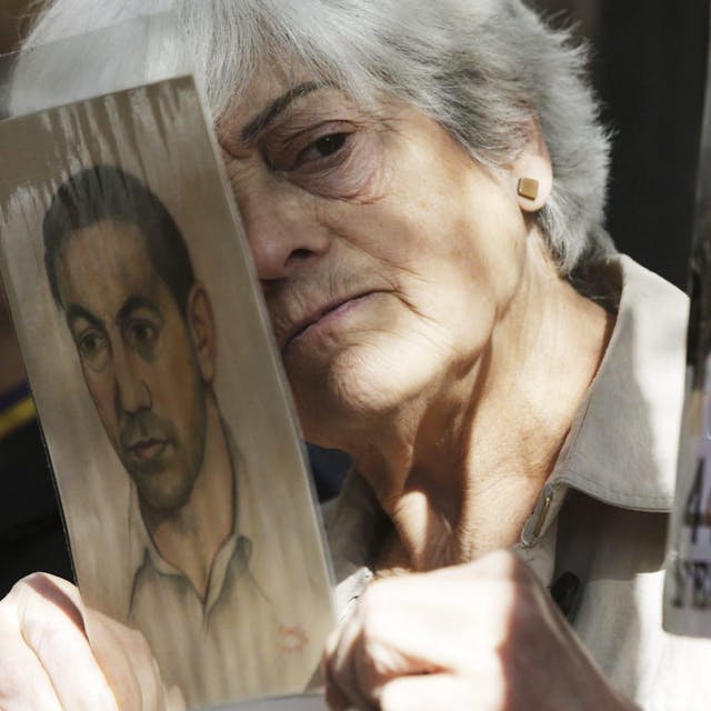 Angehörige von Franco-Opfern im Mai beim Protest am Gericht in Madrid