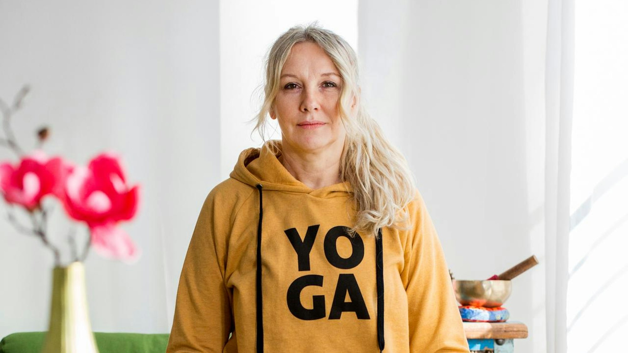 Yogalehrerin Barbara Plaza