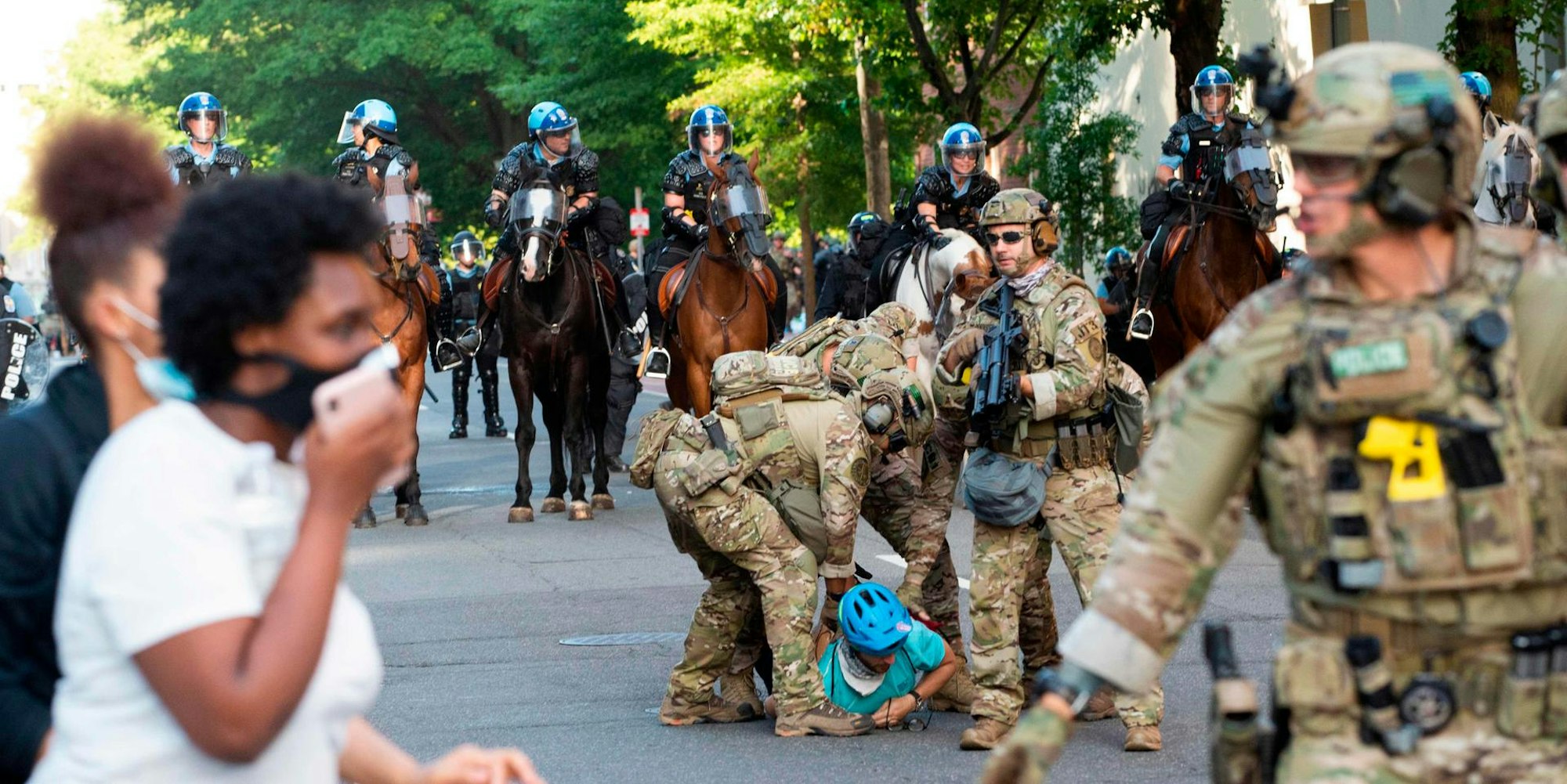 Proteste_Washington_Militärpolizei