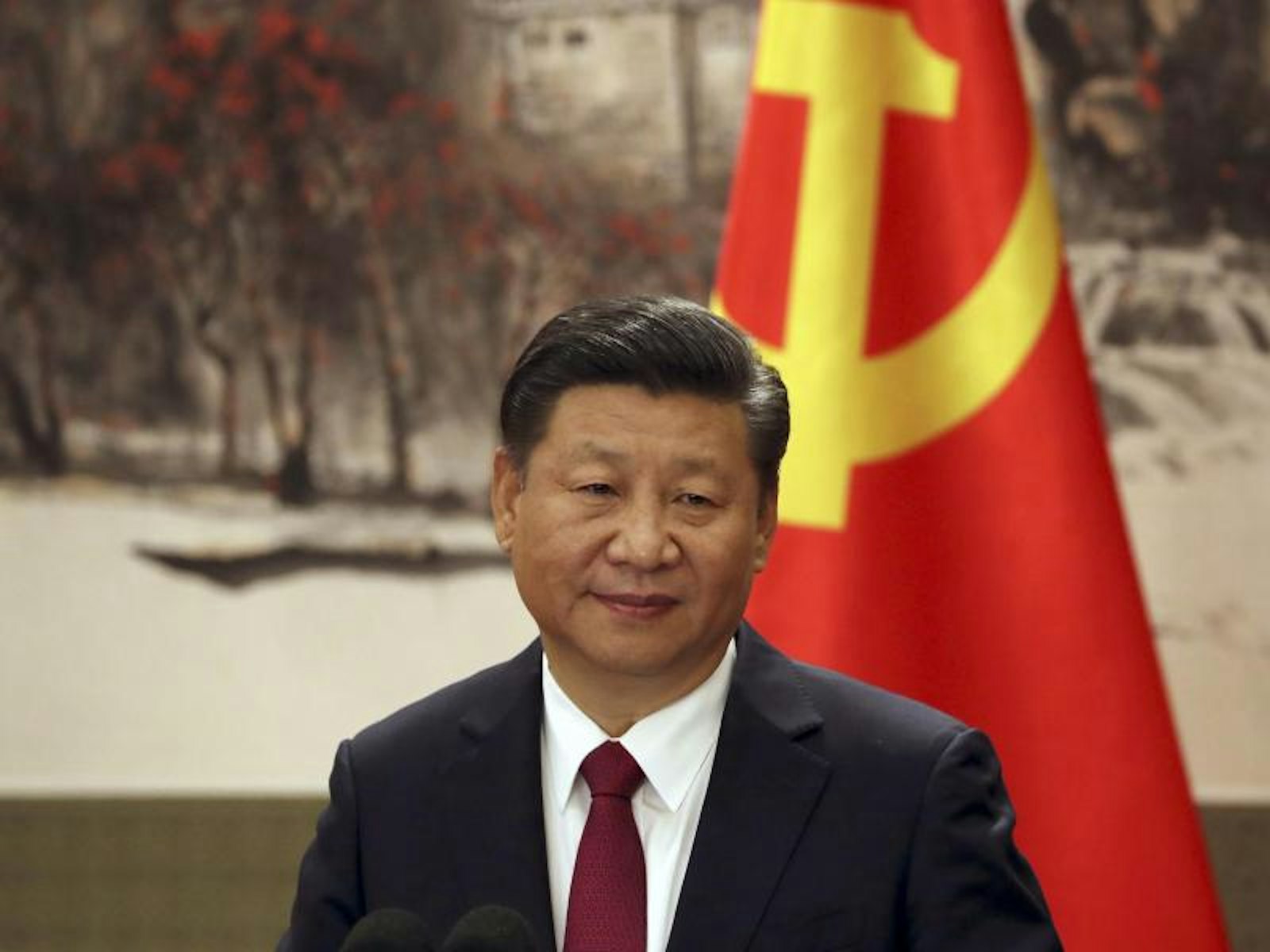Chinas Staatschef Xi Jinping in der Großen Halle des Volkes in Peking.