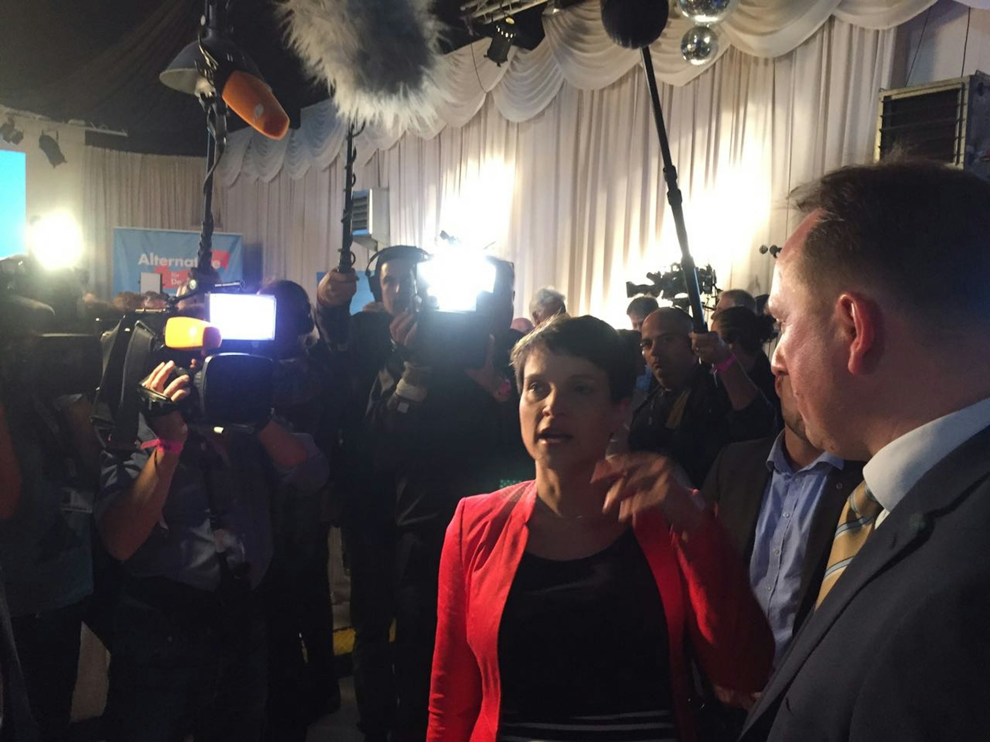 Petry auf Wahlparty Parth