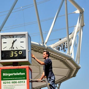 Hitze in Leverkusen 2011