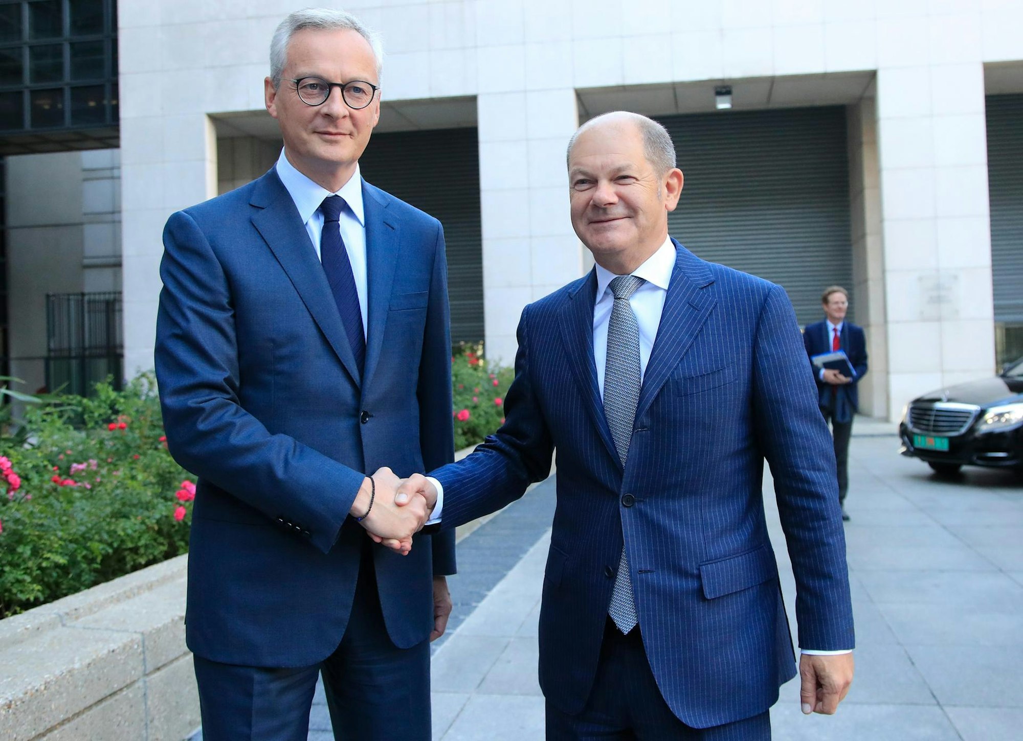 bruno le maire mit Olaf Scholz