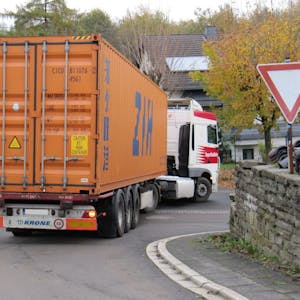 Abtransport der Container in Remshagen.