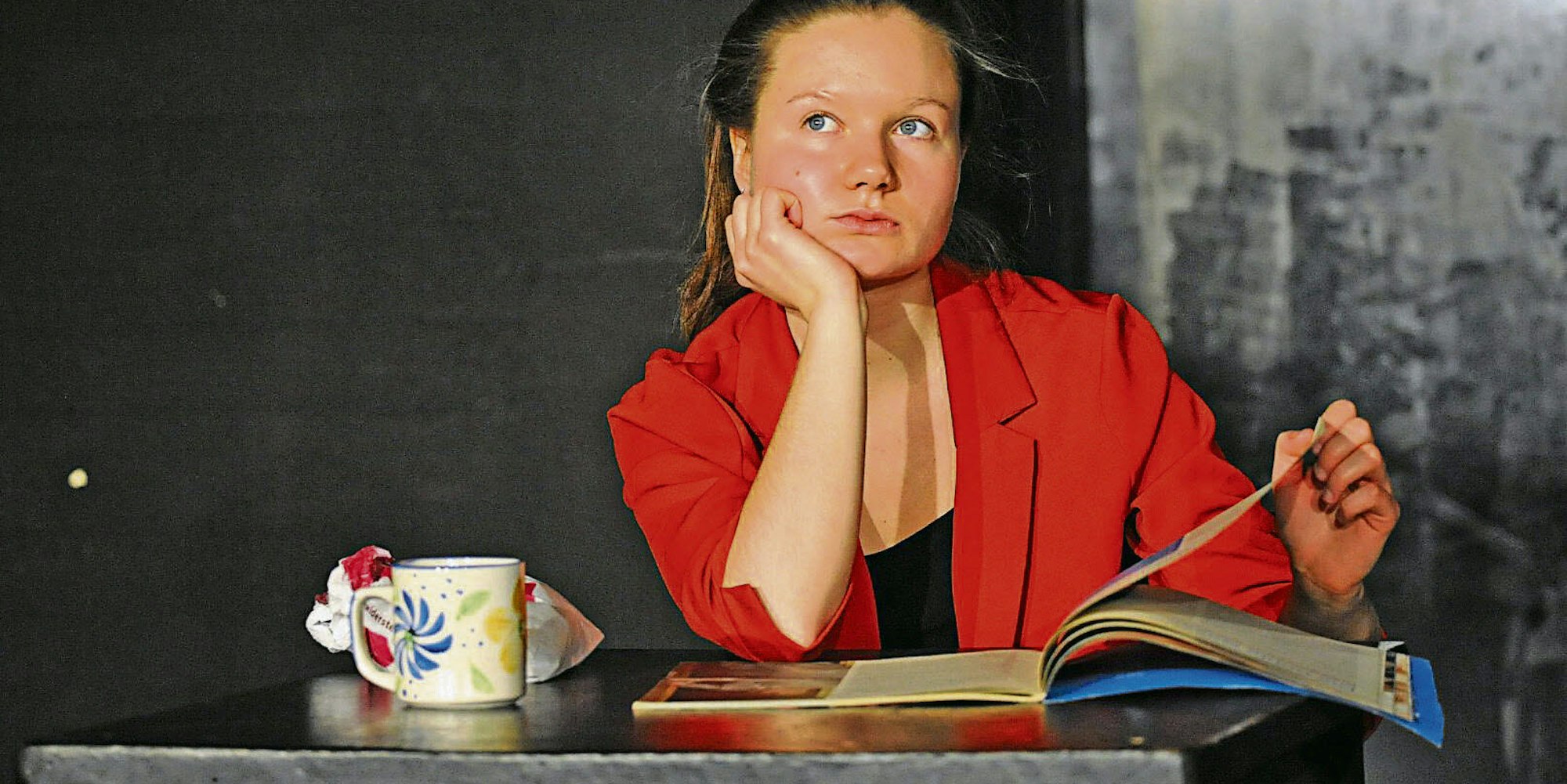 Line Hünken möchte Schauspielerin werden. Am Samstag trat sie mit einem Monolog beim Jungen Theater Leverkusen auf die Bühne.