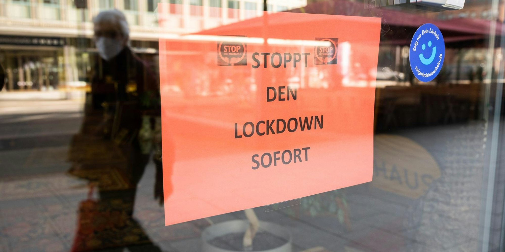 Lockdown Schild