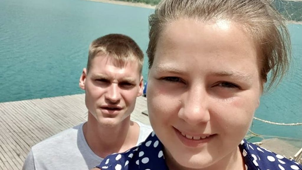 Sarafina Wollny und ihr Mann Peter, hier auf einem Selfie vom Juli 2021.