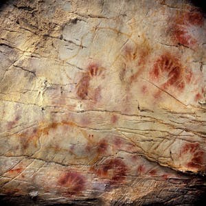 Älteste menschliche Artefakte in Europa: Höhlenmalerei in Spanien.