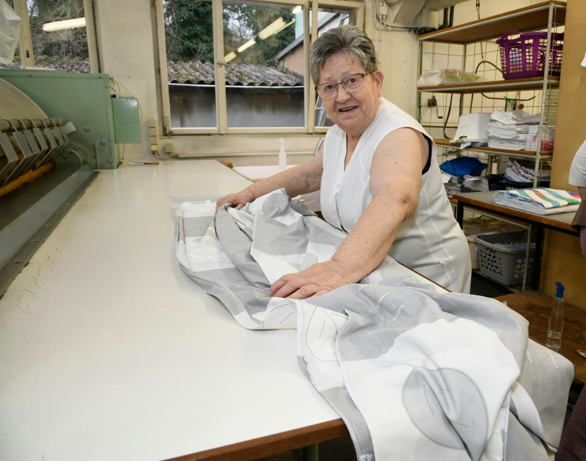 Heidi Tomuscheid war 31 Jahre lang in der Wäscherei beschäftigt