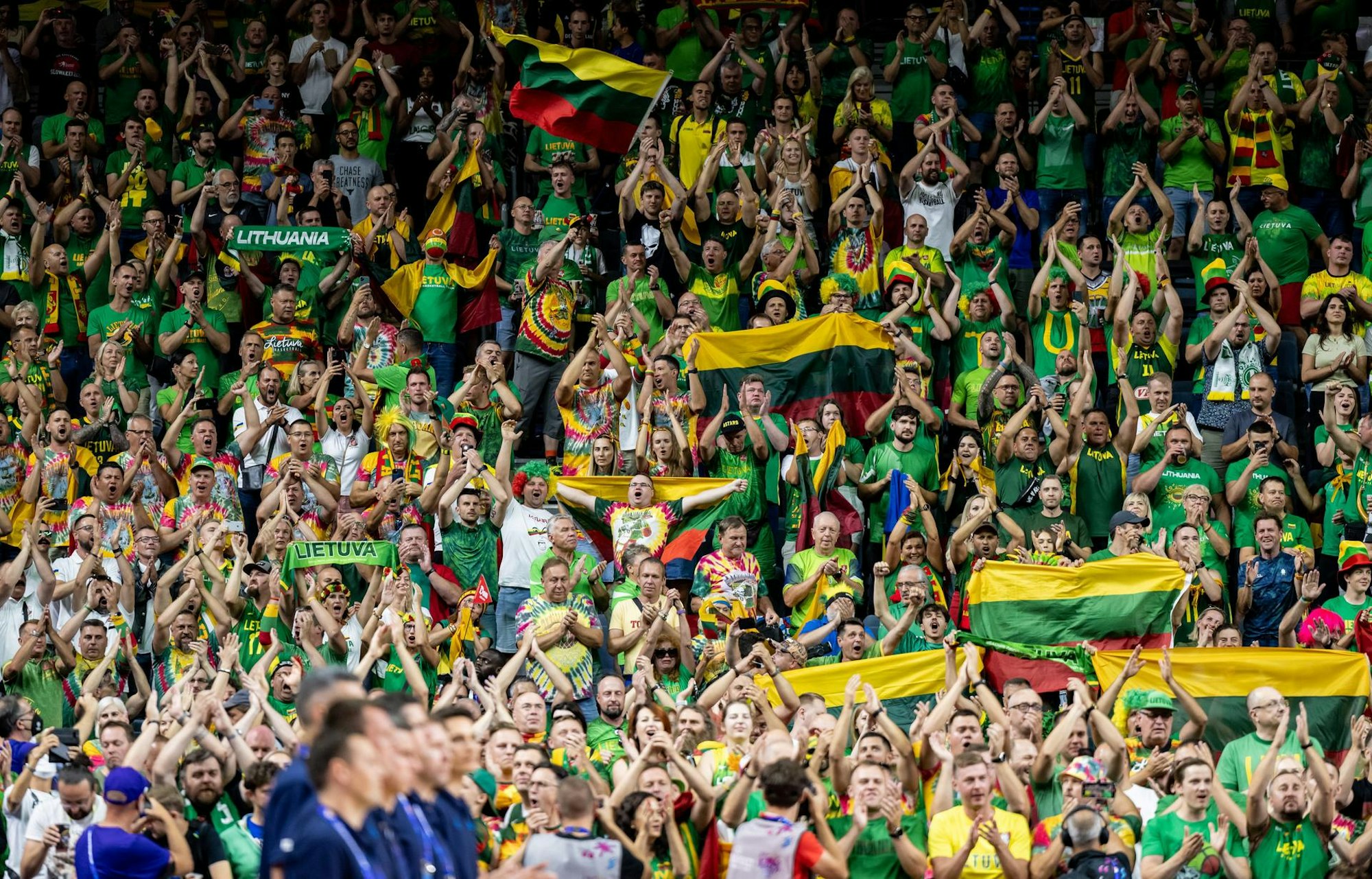 Fans Litauen Slovenien Basketbal