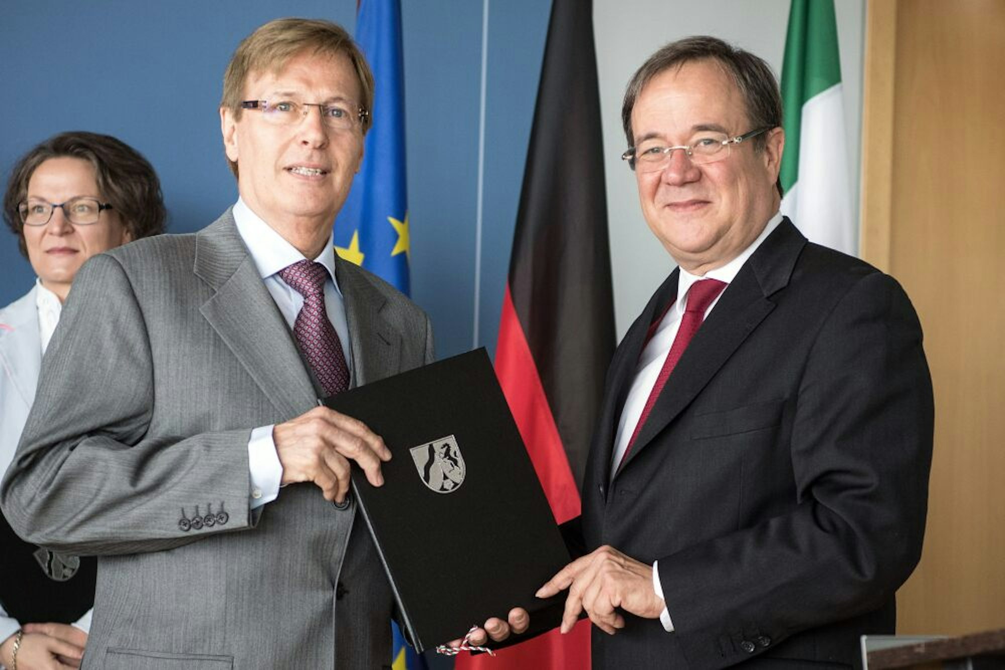 Justizminister Peter Biesenbach und Armin Laschet
