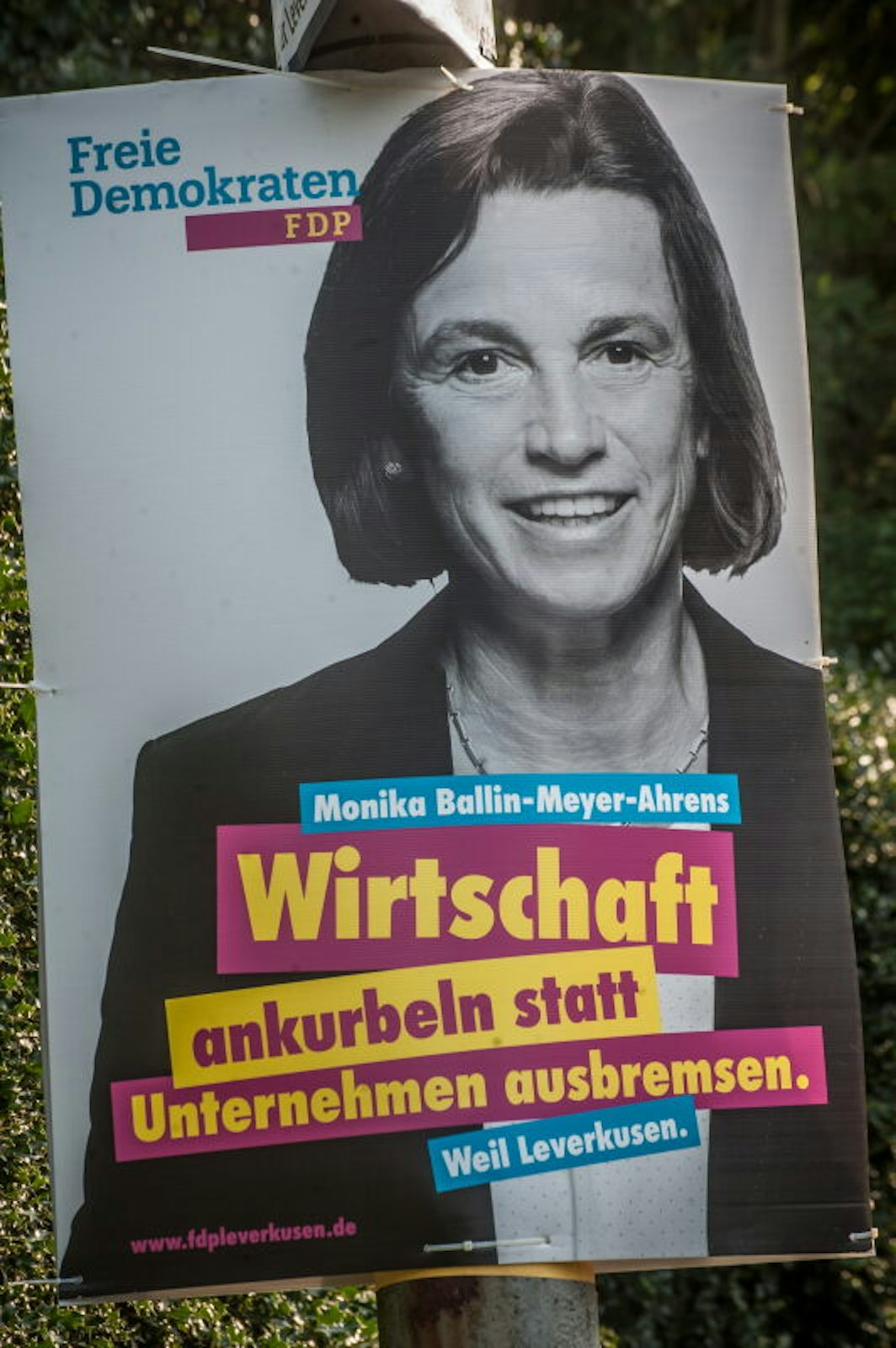 Ein Hauptthema im Wahlkampf der FDP ist die lokale Wirtschaft.
