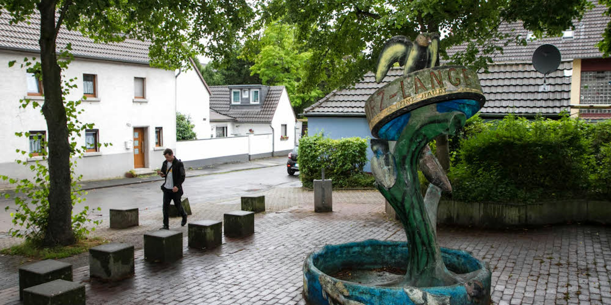 Der Eulenbrunnen in Langel soll mit gut 8000 Euro wieder zum Sprudeln gebracht werden.
