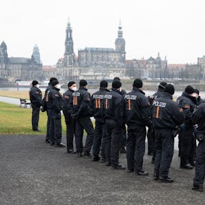 Dresden Polizei Demo