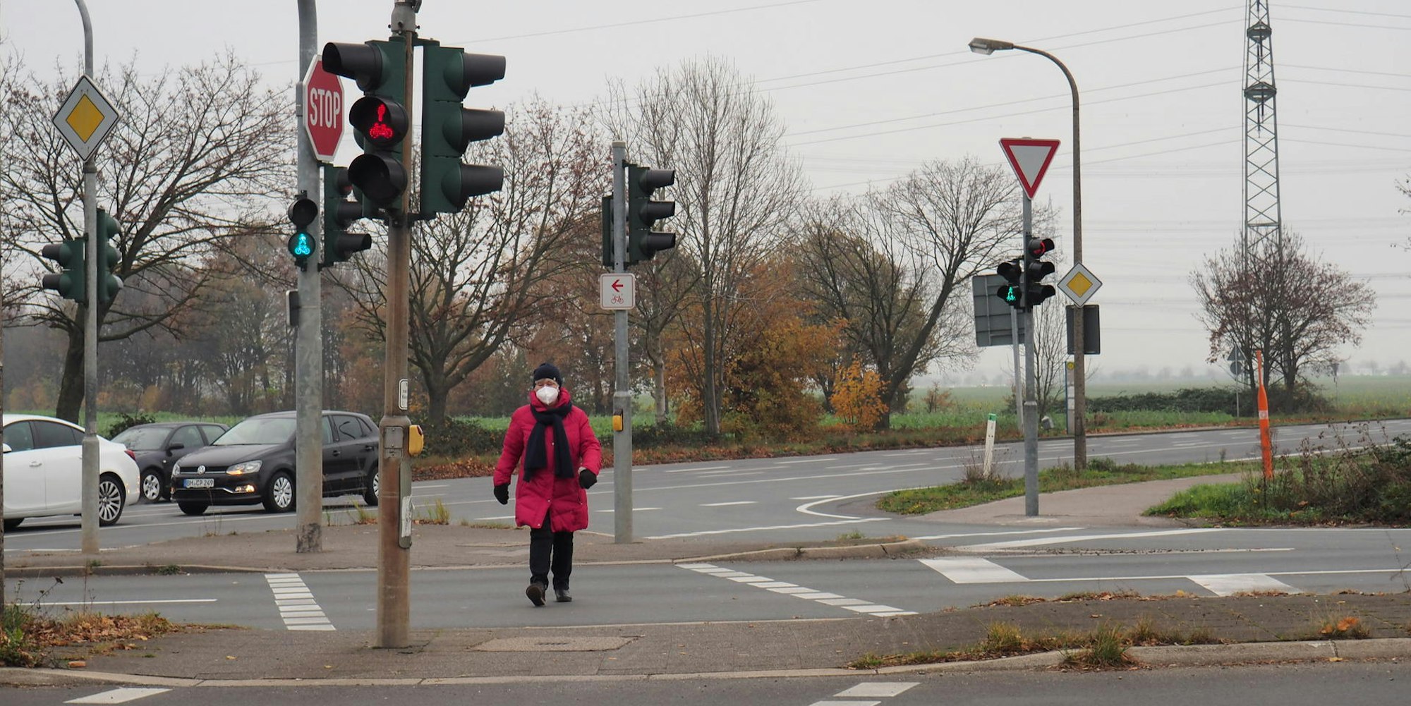 Die Ampelschaltung an der Bonnstraße ist für viele Fahrradfahrer und Fußgänger ein Ärgernis.