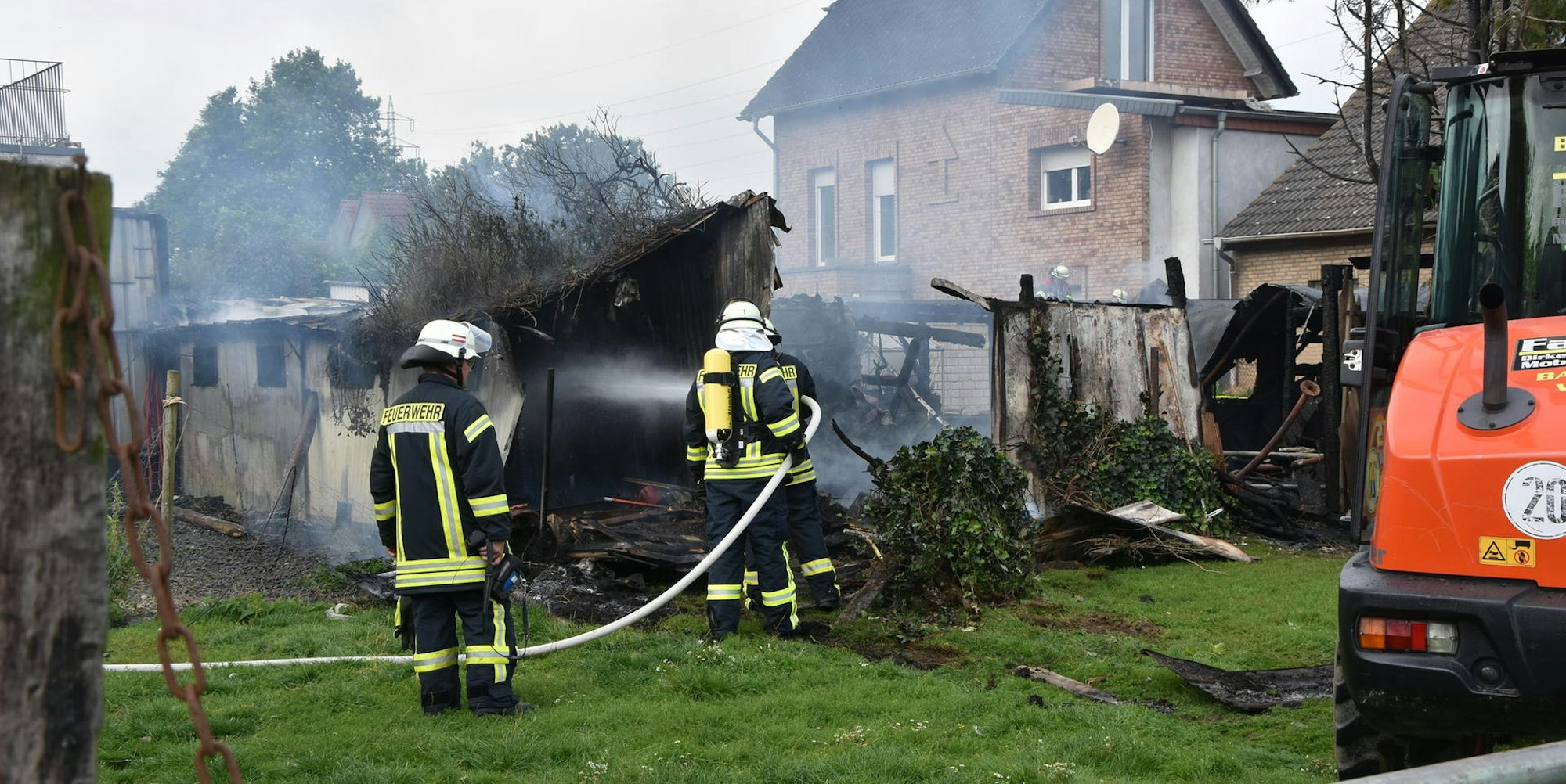 In Elsdorf hat am Montag ein Hühnerstall gebrannt.