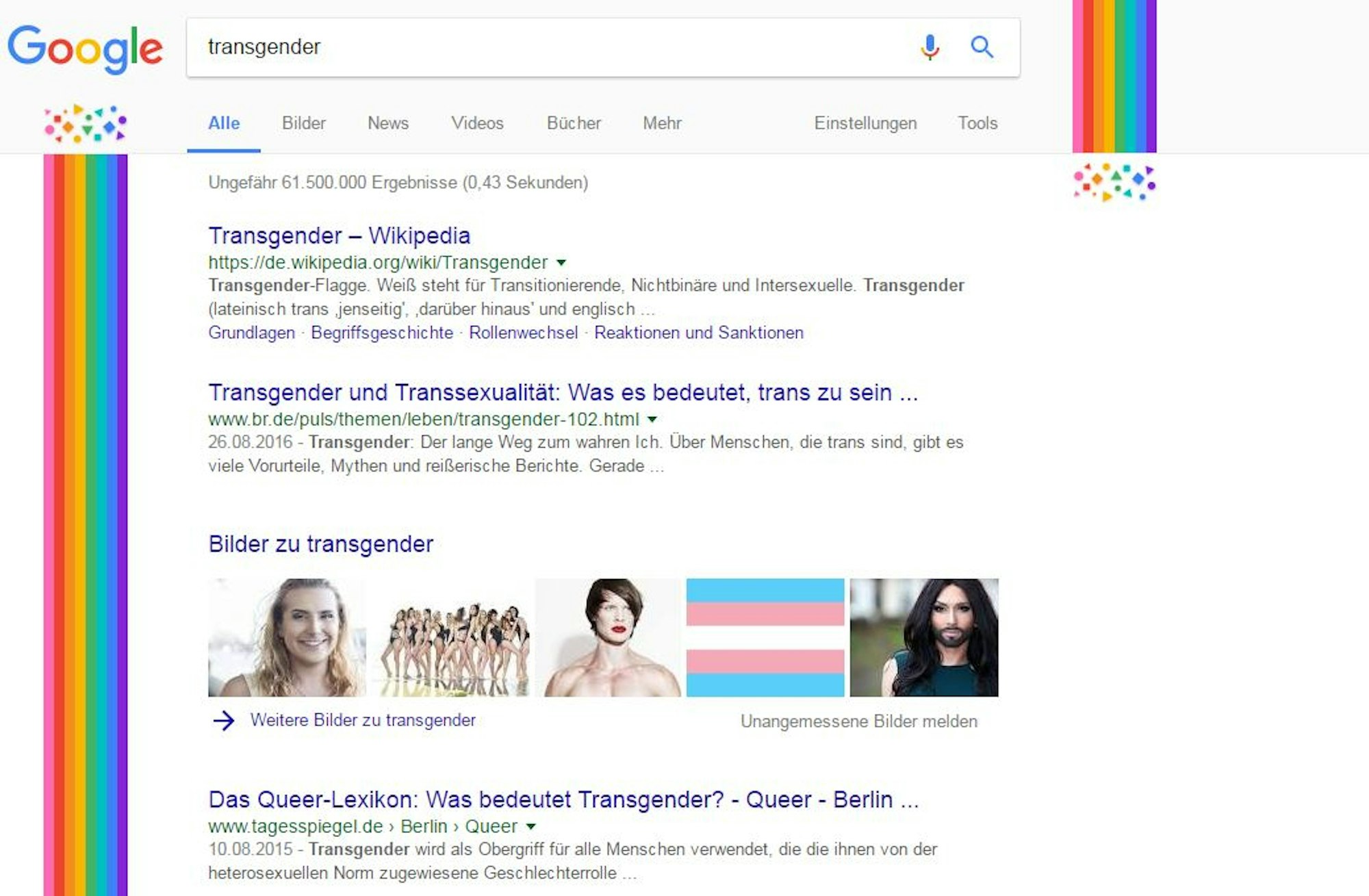 google transgender