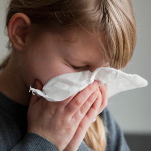 Grippe Taschentuch