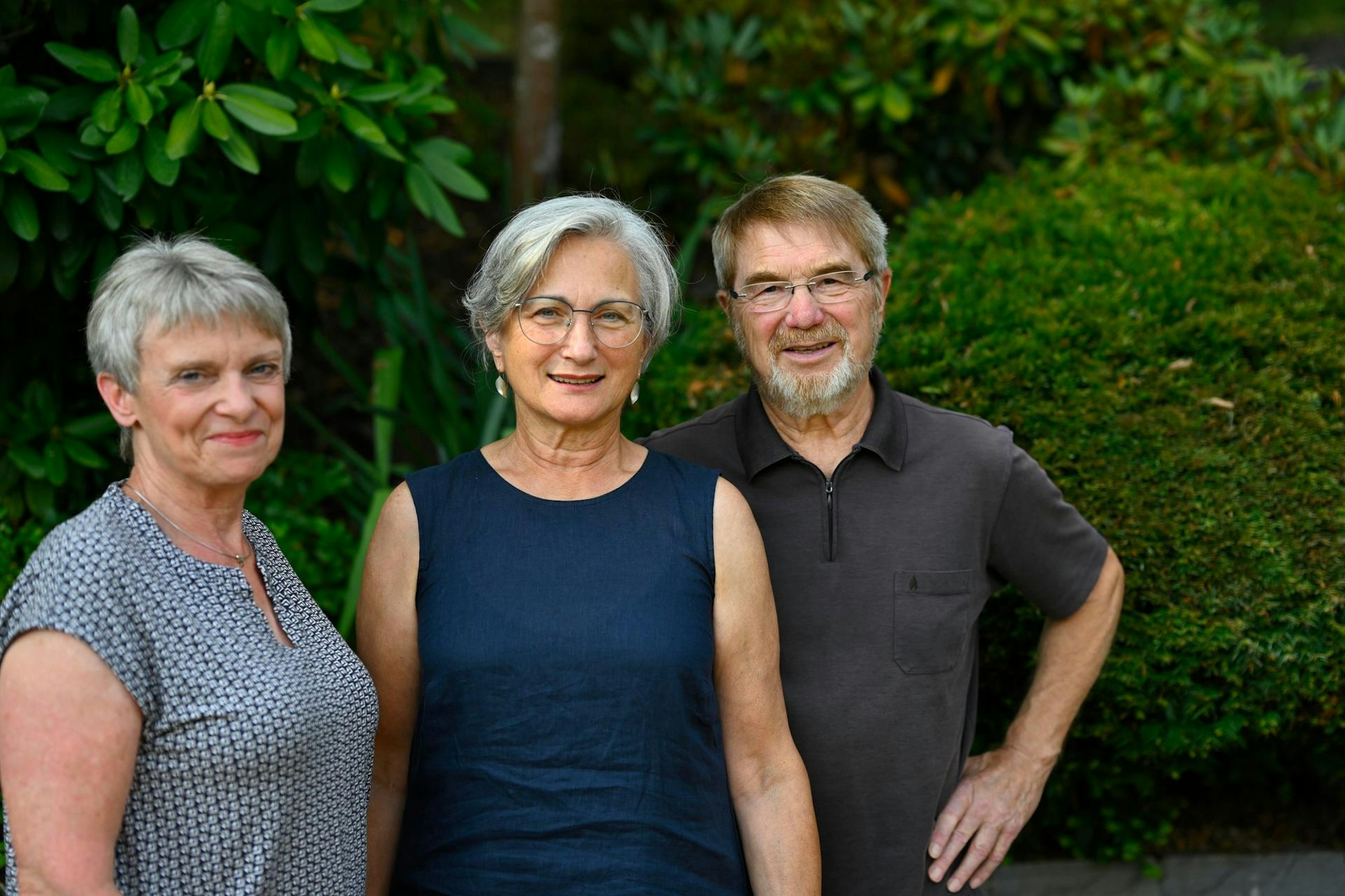 Gerhard Hermann (r.), hier mit Ehefrau Iris (l.) und der neuen Vorsitzendenden Judith Dürr Steinhart, stand viele Jahre an der Spitze des Partnerschaftsvereins.