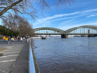 Hochwasser Rheinpromenade 310121