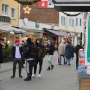 Maskenpflicht gilt in Gladbachs Fußgängerzone.