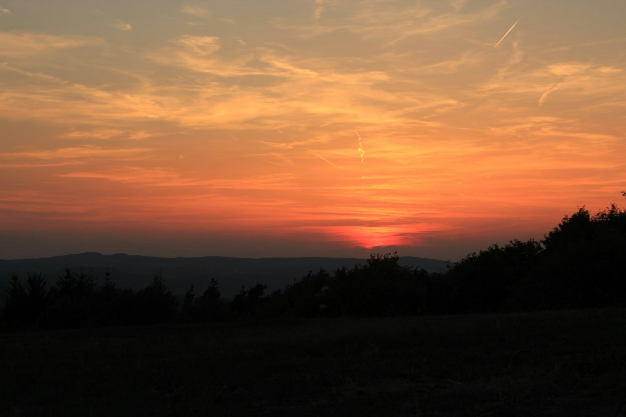 Der schönste Platz für Sonnenuntergänge in der Eifel: Steinerberg bei Kesseling