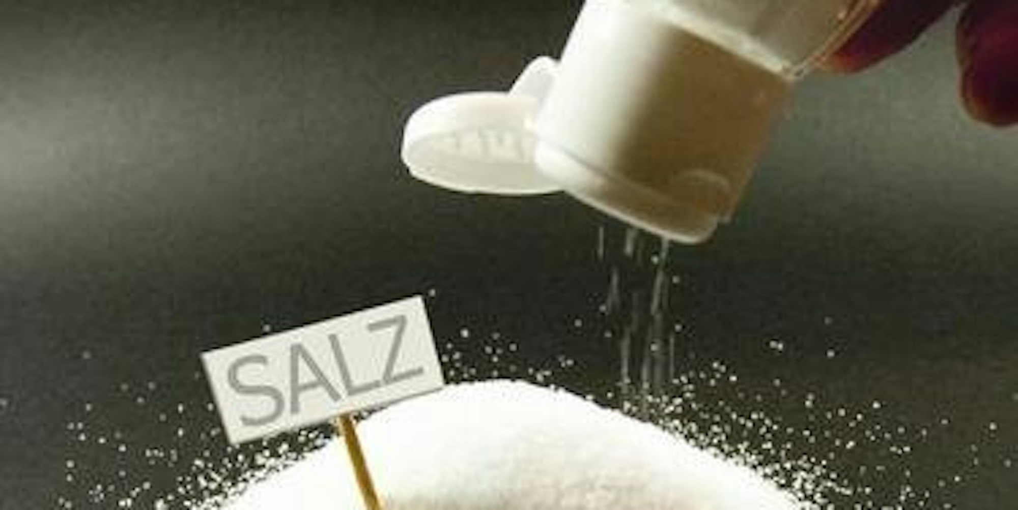 In Deutschland herrscht ein zu höher Salzkonsum.