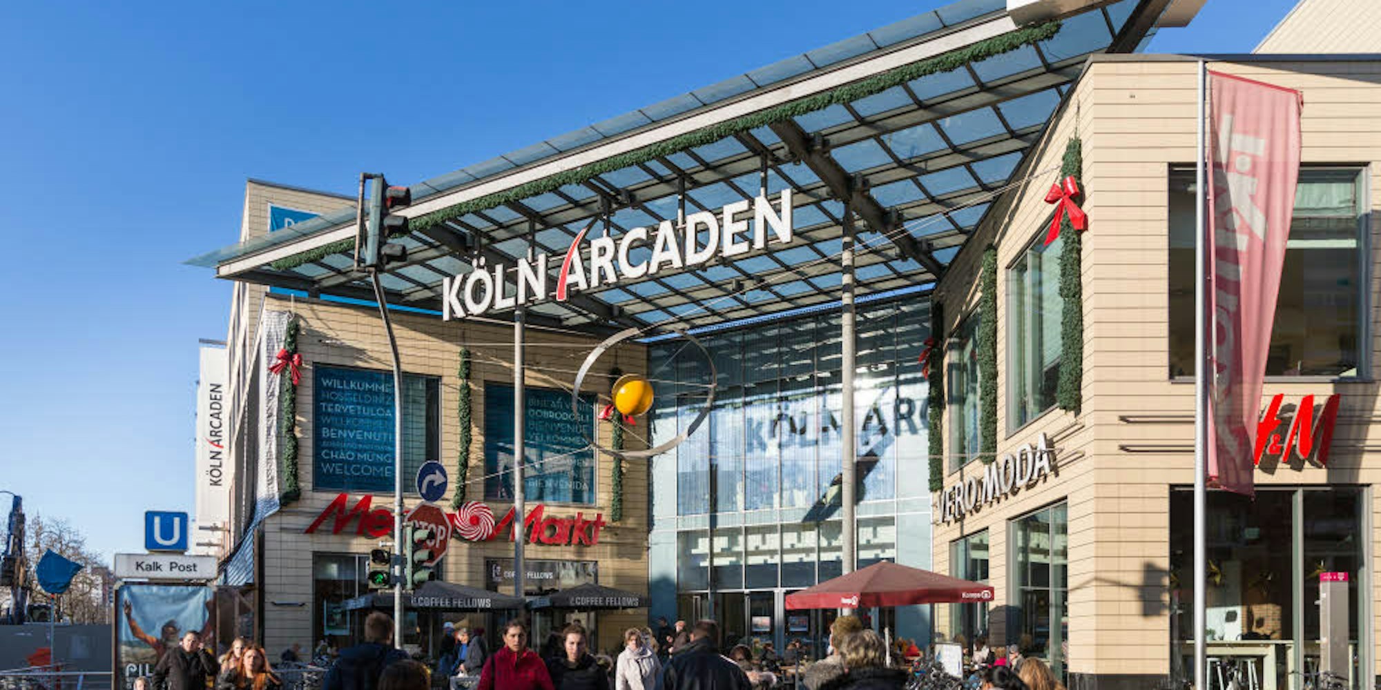 Die Köln-Arcaden in der Domstadt.