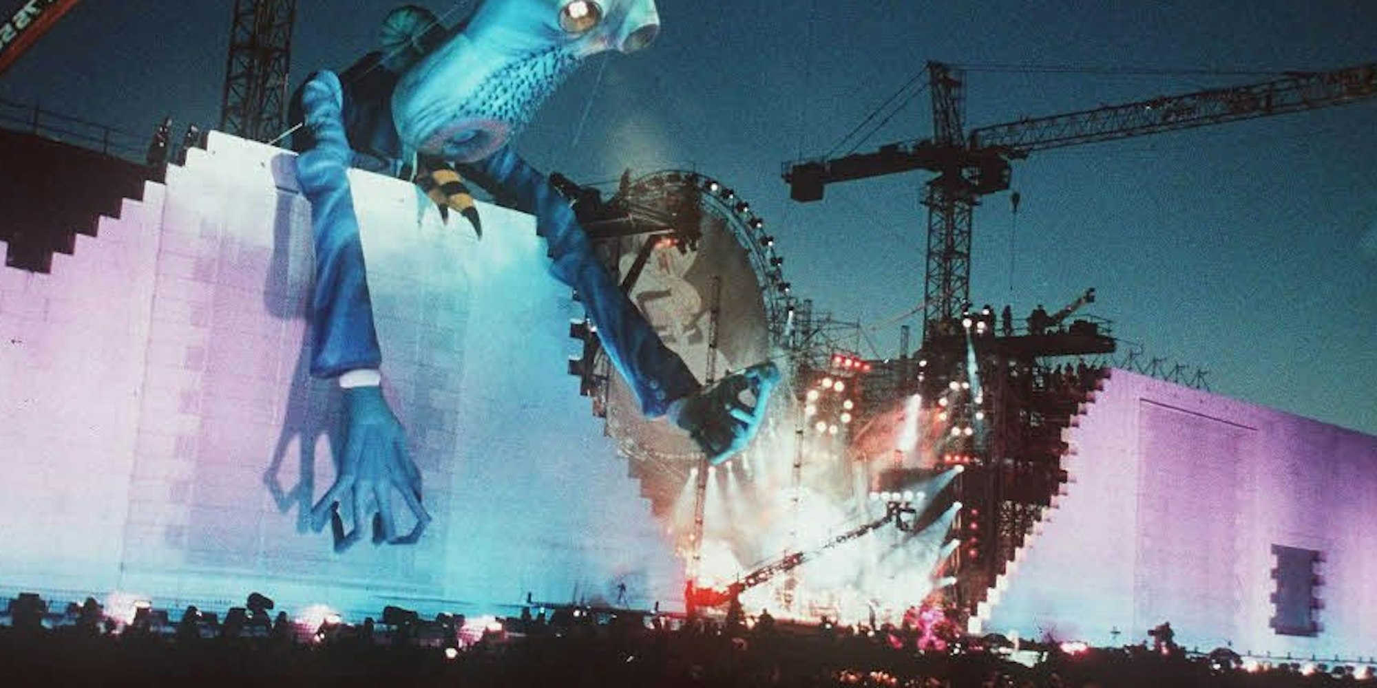 Aufgeblasen: Eine überdimensionale Figur stellt den bösen Lehrer dar, eine zentrale Figur in Roger Waters’ Wall-Geschichte.