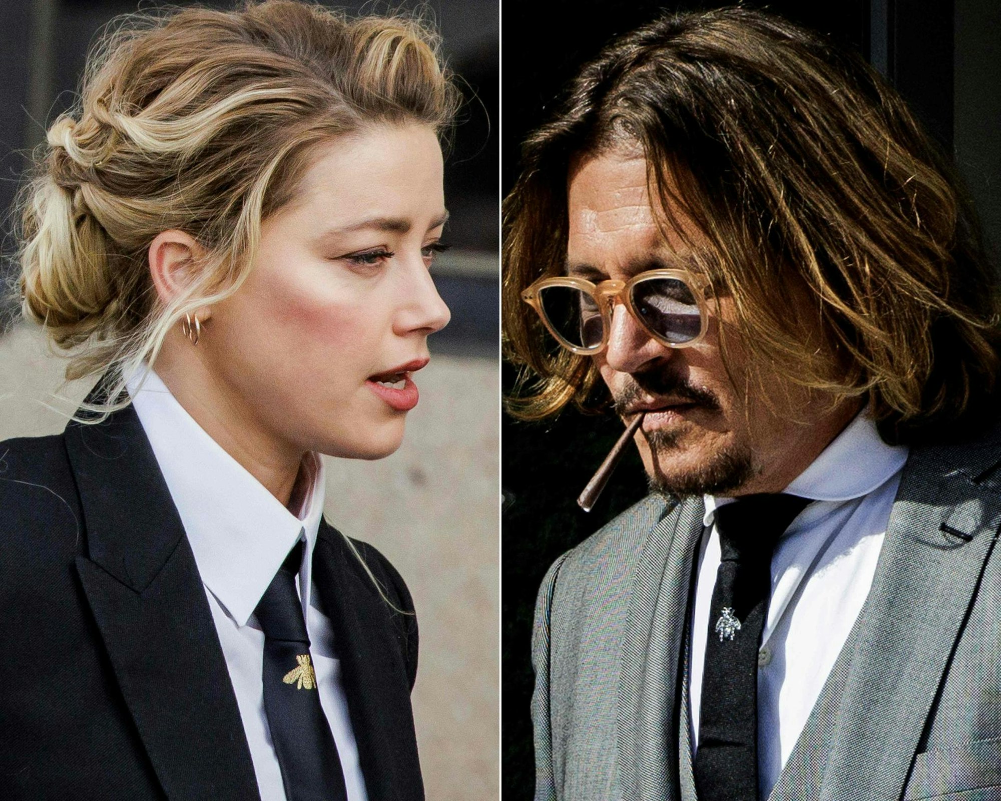 Johnny Depp Amber Heard Bildkomb