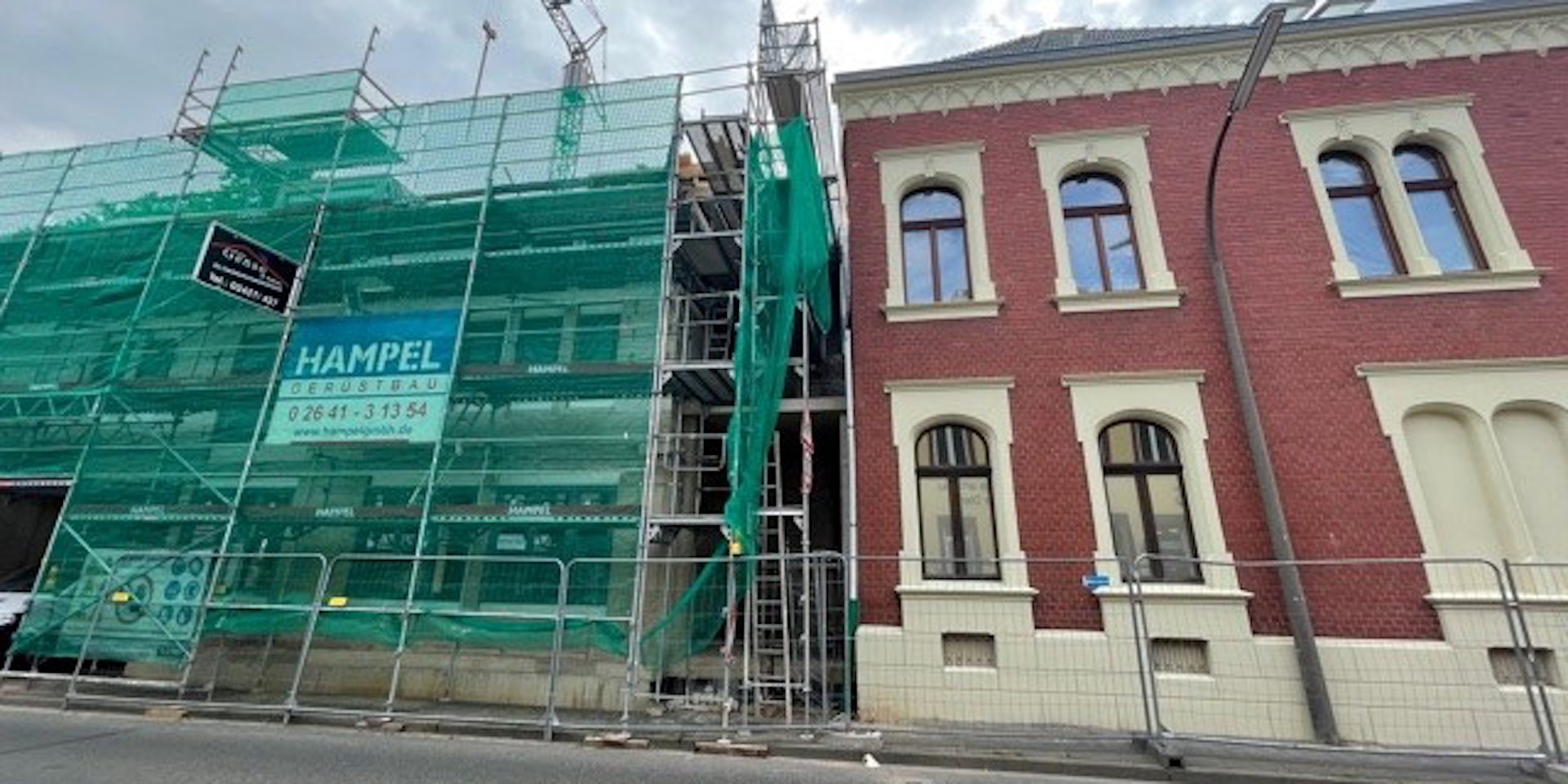 Die Bauarbeiten in Lechenich schreiten voran.