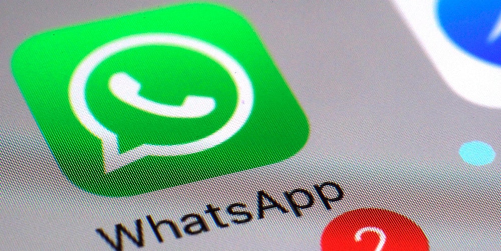 Whatsapp Logo auf Smartphone