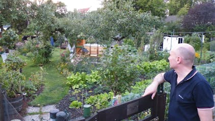 Ein Paradies am Rande der City: Michael Meiger präsentiert einen größeren und besonders vielfältigen Garten auf dem Gelände.