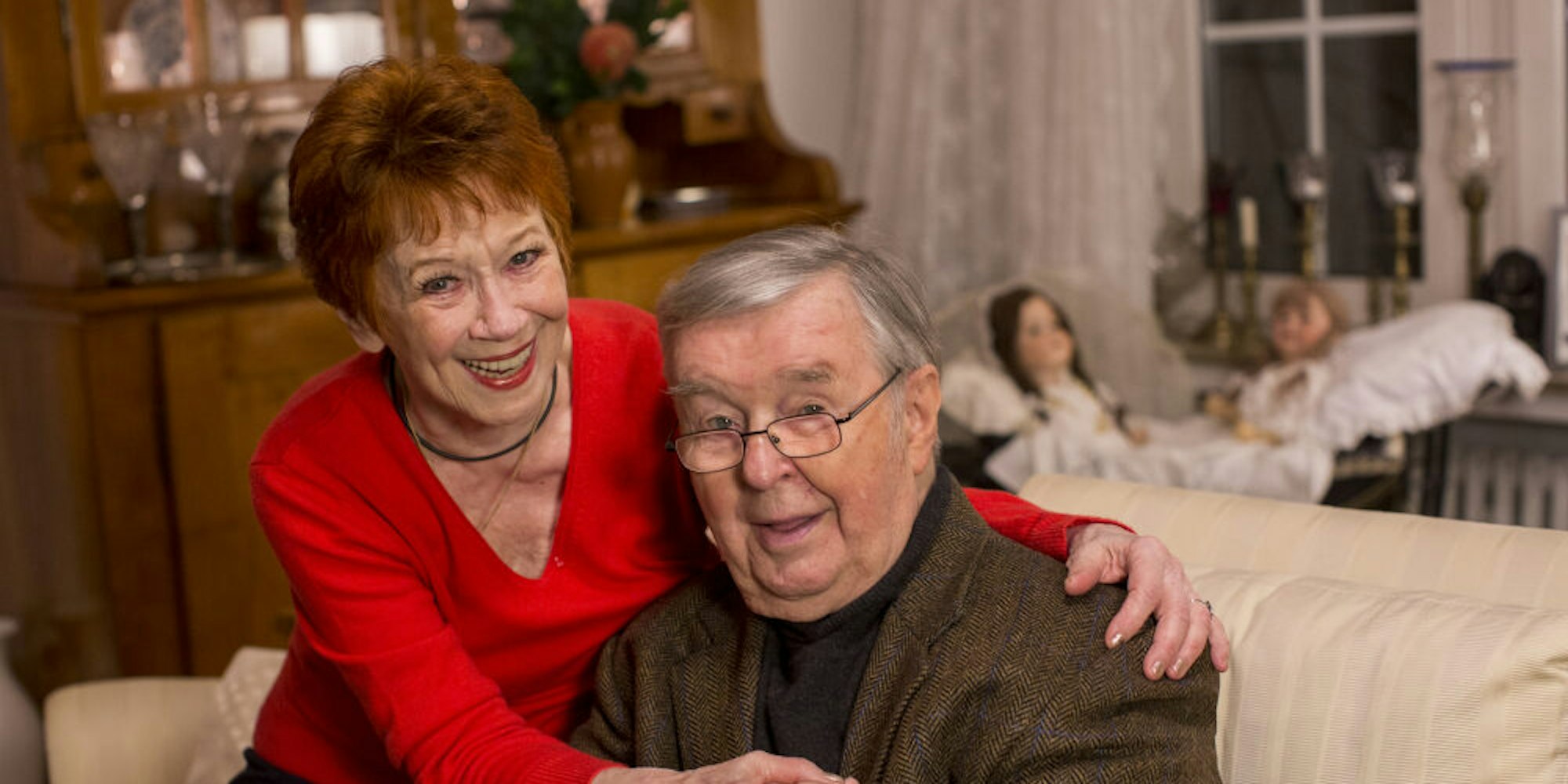 Krekel mit ihrem Mann Ernst Hilbich. Sie steht vor ihrem 80. Geburtstag, er wird im März 90.