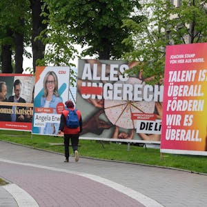 Wahlplakate zur Landtagswahl