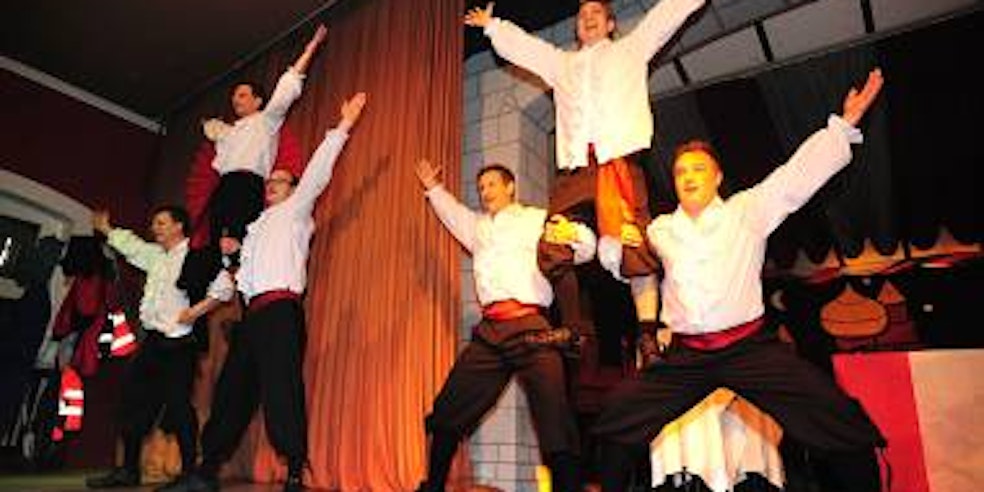 Ungarische Nächte: Die neun Mitglieder des Kegelclubs „De Schönjespritzte“ heizten den Damen mit ihrer Tanzeinlage mächtig ein. BILD: BRITTA BERG