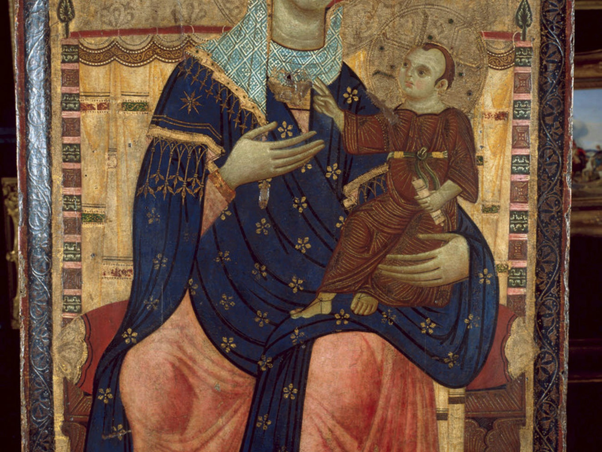 „Thronende Madonna mit dem Kind“ (Ausschnitt), entstanden um 1260