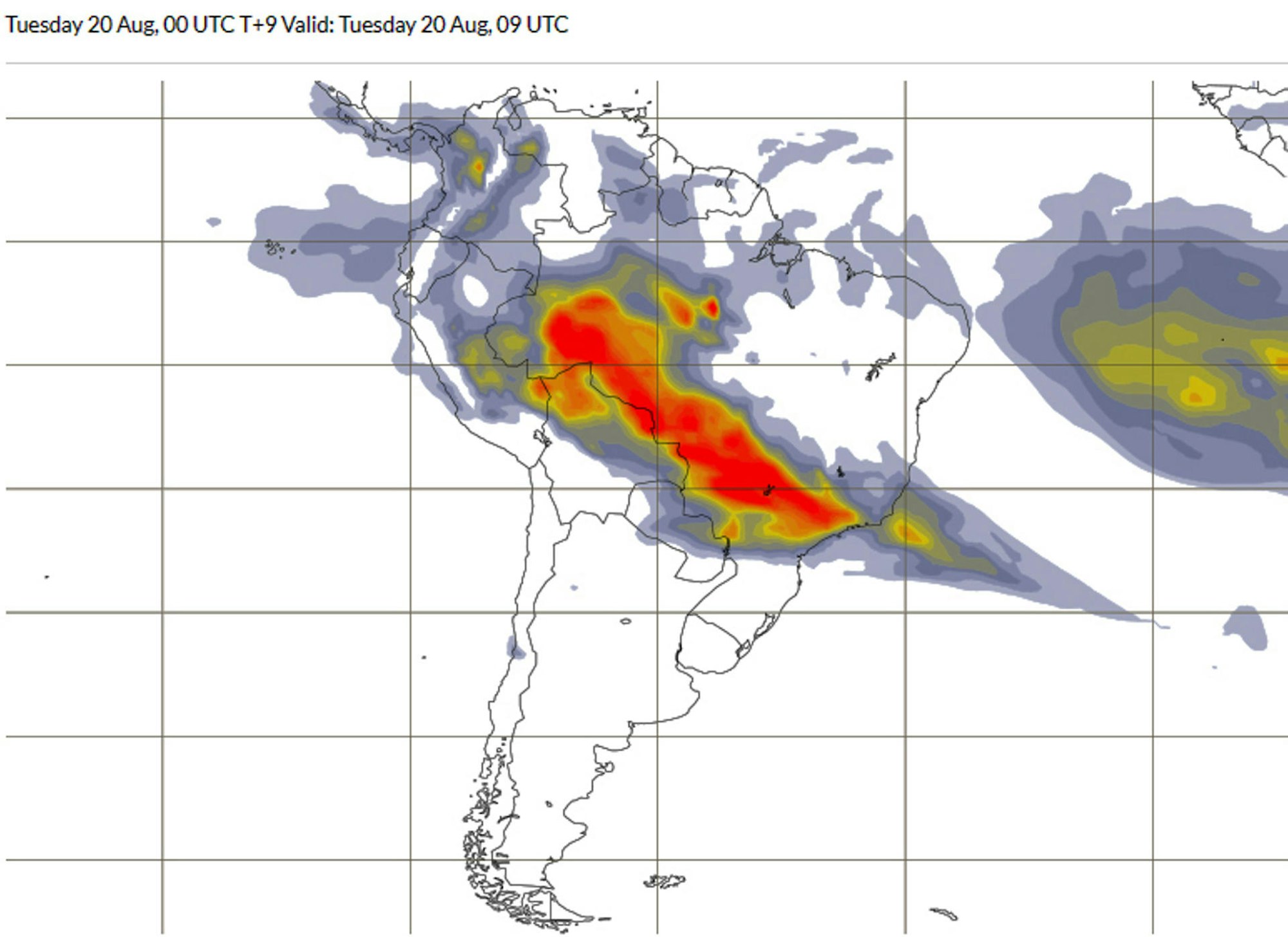 waldbrand karte Brasilien