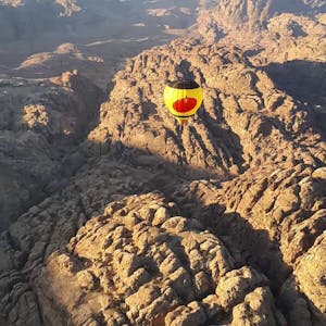 Von der Landschaft in Jordanien, die sich für ihn aus dem Ballonkorb erschloss, war Markus Pieper begeistert. Einige Piloten schafften es mit ihren Ballonen sogar vor den Haupteingang der Nabatäerstadt Petra, die auch Unesco-Weltkulturerbe ist.