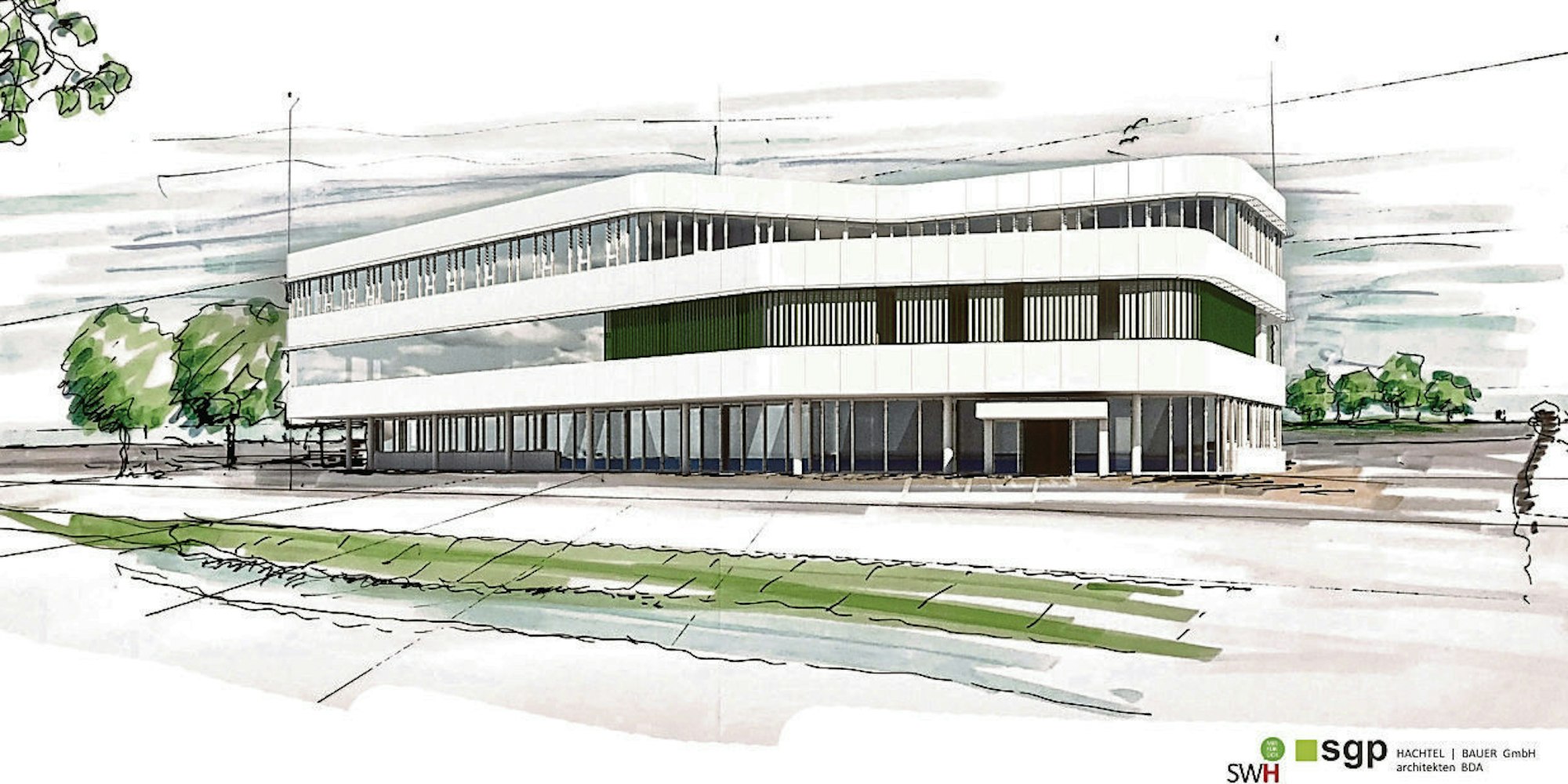 Ein Hingucker soll das neue Verwaltungs- und Betriebsgebäude auf dem Bauhof werden.