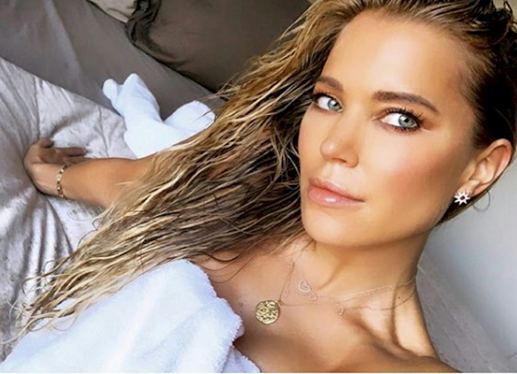 Sylvie Meis postete dieses Selfie mit nassen Haaren im September 2019 auf ihrem Instagram-Account