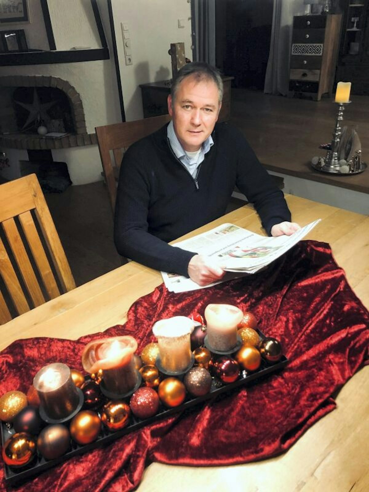 Auch so geht Weihnachten: Carsten Brodesser wird die „Stille Nacht“ in der Kirche St. Severin vermissen.