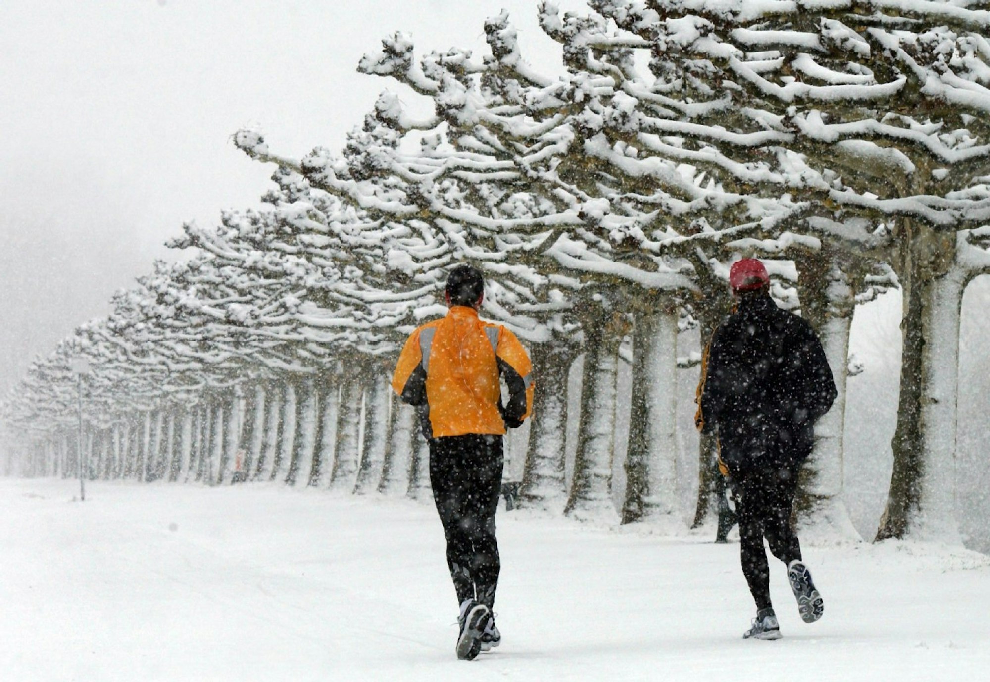 Egal, ob 30 Grad plus oder zehn Grad minus: Gute Lauftreffs gehen bei jeden Wetter Joggen.